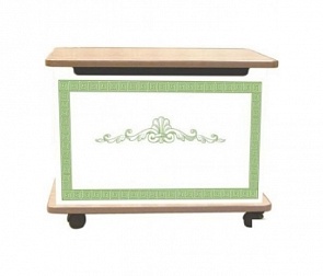 ТДП 60-102 Тумба под игрушки – Меандр, клен (Vlana, VLA_фисташковый)